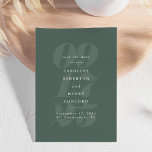 Vette cijfers trendy modern sage green foto save the date<br><div class="desc">Terwijl één kant al uw trouwdetails in elegante typografie tegen een sage groene achtergrond kenmerkt, de andere kant van deze elegant sparen de datum kenmerkt één enkele verticale foto. Dit sparen de datum is het perfecte sleutelbelang om uw foto's van het verloving te delen terwijl het aankondigen van uw grote...</div>