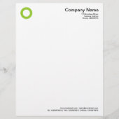 Vette cirkel - Martian Green Briefhoofd (Voorkant)