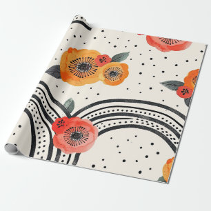 Vette Citroen Schijf Strepen (9) Cadeaupapier