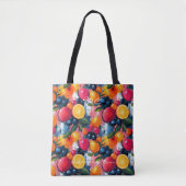Vette Citrus & Berry Splash Wellness Canvas tas (Voorkant)