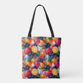Vette Citrus & Berry Splash Wellness Canvas tas (Achterkant)