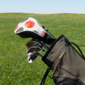 Vette citrus schijf strepen (10) golfheadcover (Insitu)