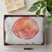 Vette citrus schijf strepen (10) tissuepapier (Geschenk)