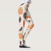 Vette citrus schijf strepen (1) leggings (Rechts)
