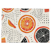 Vette citrus schijf strepen (2) groot cadeauzakje (Achterkant)