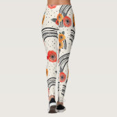 Vette citrus schijf strepen (2) leggings (Achterkant)
