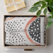Vette citrus schijf strepen (2) tissuepapier (Geschenk)
