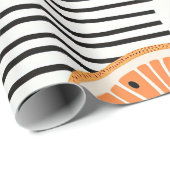 Vette citrus schijf strepen (3) cadeaupapier (Rol Hoek)