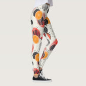 Vette citrus schijf strepen (3) leggings (Rechts)