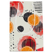 Vette citrus schijf strepen (3) medium cadeauzakje (Voorkant)