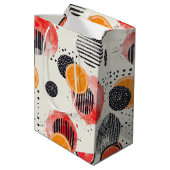 Vette citrus schijf strepen (3) medium cadeauzakje (Achterkant Gekanteld)