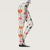 Vette citrus schijf strepen (4) leggings (Rechts)