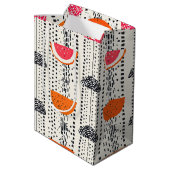 Vette citrus schijf strepen (4) medium cadeauzakje (Achterkant Gekanteld)