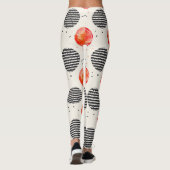 Vette citrus schijf strepen (5) leggings (Achterkant)