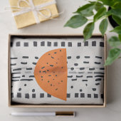 Vette citrus schijf strepen (5) tissuepapier (Geschenk)