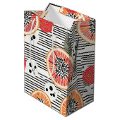 Vette citrus schijf strepen (7) medium cadeauzakje (Achterkant Gekanteld)