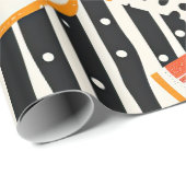 Vette citrus schijf strepen (8) cadeaupapier (Rol Hoek)
