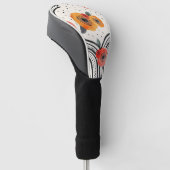 Vette citrus schijf strepen (9) golfheadcover (Schuin)