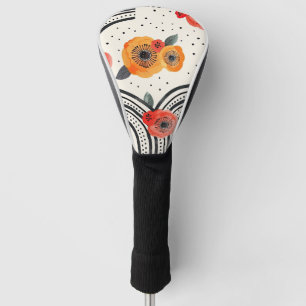 Vette citrus schijf strepen (9) golfheadcover