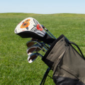 Vette citrus schijf strepen (9) golfheadcover (Insitu)