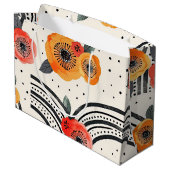 Vette citrus schijf strepen (9) groot cadeauzakje (Achterkant Gekanteld)