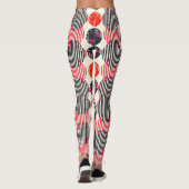 Vette citrus schijf strepen (9) leggings (Achterkant)