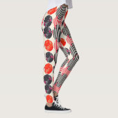 Vette citrus schijf strepen (9) leggings (Rechts)