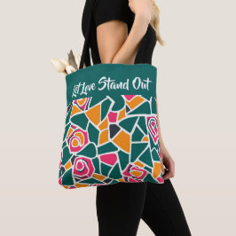 Vette contourroosliefde - Laat liefde opvallen Tote Bag