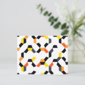 Vette, coole, trendmatige, unieke, moderne geometr briefkaart (Staand voorkant)