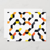 Vette, coole, trendmatige, unieke, moderne geometr briefkaart (Voorkant / Achterkant)