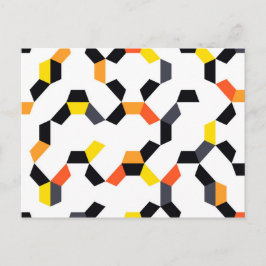 Vette, coole, trendmatige, unieke, moderne geometr briefkaart