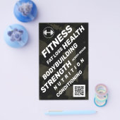 Vette diagonale stijl geïnspireerd door fitness flyer (Enkel)