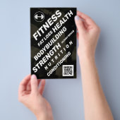 Vette diagonale stijl geïnspireerd door fitness flyer (Hand)