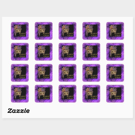 Vette Dinsdag Vierkante Sticker (Vel)