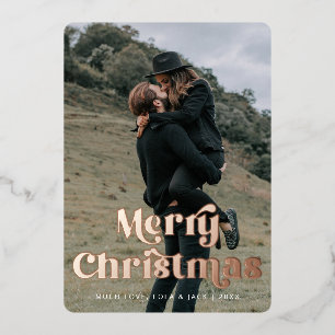 Vette  doopvont voor prettige kerstfeestdagen folie feestdagenkaart