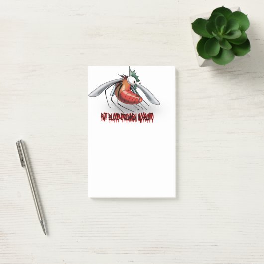 Vette, door bloed gedronken mug post-it® notes (Kantoor)