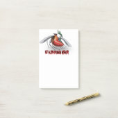 Vette, door bloed gedronken mug post-it® notes (Op bureau)