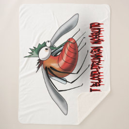 Vette, door bloed gedronken mug sherpa deken