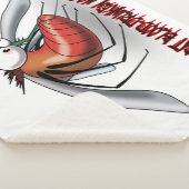 Vette, door bloed gedronken mug sherpa deken (3/4)