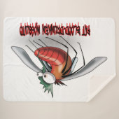 Vette, door bloed gedronken mug sherpa deken (Voorkant (horizontaal))