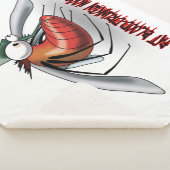 Vette, door bloed gedronken mug sherpa deken (3/4)