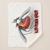 Vette, door bloed gedronken mug sherpa deken (Voorkant)