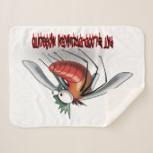 Vette, door bloed gedronken mug sherpa deken (Voorkant (horizontaal))