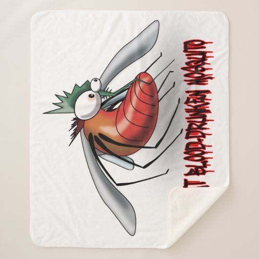 Vette, door bloed gedronken mug sherpa deken (Voorkant)