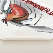 Vette, door bloed gedronken mug sherpa deken (3/4)