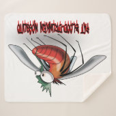 Vette, door bloed gedronken mug sherpa deken (Voorkant (horizontaal))