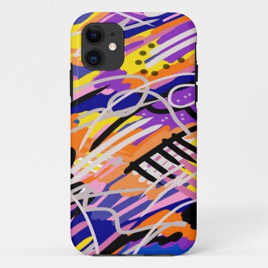 Vette en expressieve Abstracte kunst Case-Mate iPhone Case (Achterkant)