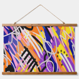 Vette en expressieve Abstracte kunst Hangend Wandkleed