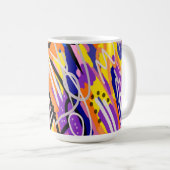 Vette en expressieve Abstracte kunst Koffiemok (Voorkant rechts)
