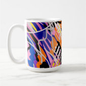 Vette en expressieve Abstracte kunst Koffiemok (Links)